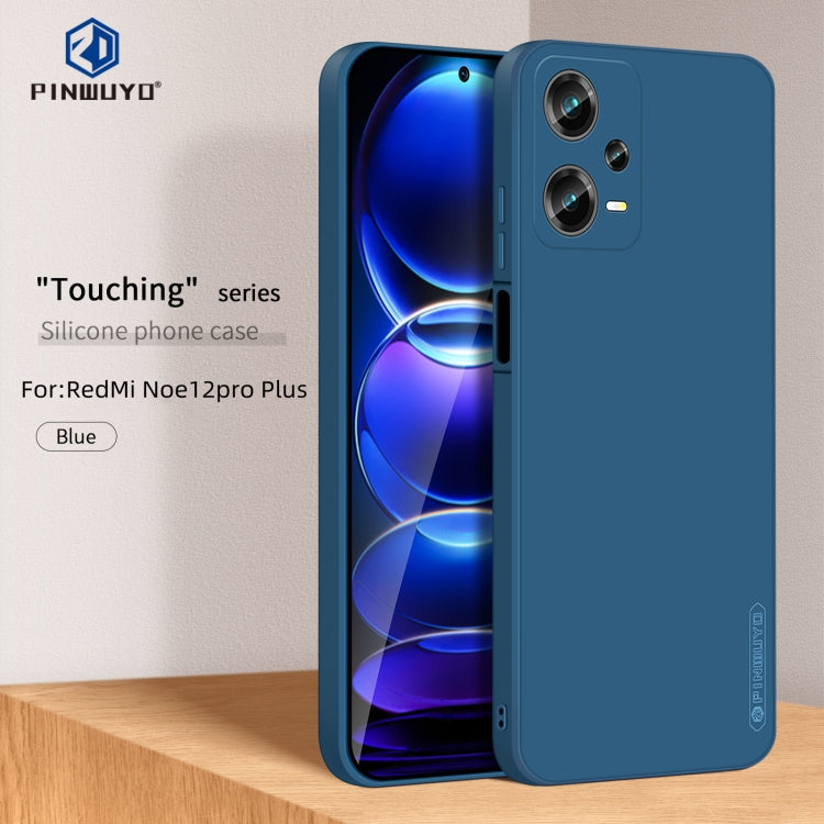 For Xiaomi Redmi Note 12 Pro+ China/Note12 Explorer PINWUYO Sense Series Liquid Silicone TPU Phone Case(Blue) - Xiaomi Cases by PINWUYO | Online Shopping UK | buy2fix