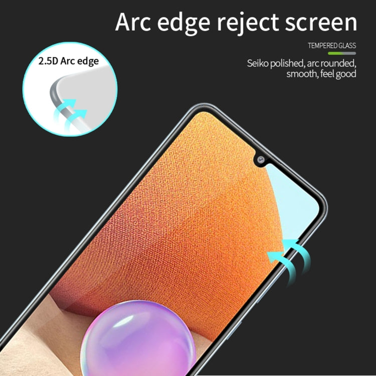 For Samsung Galaxy A14 5G MOFI 9H 2.5D Full Screen Tempered Glass Film(Black) - Galaxy Tempered Glass by MOFI | Online Shopping UK | buy2fix