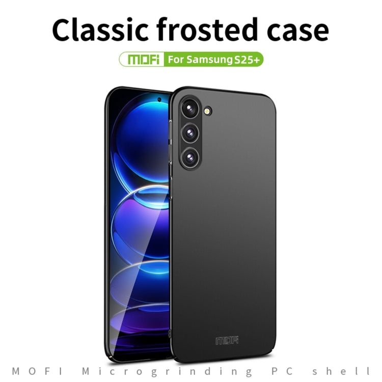 For Samsung Galaxy S25 5G MOFI Frosted PC Ultra-thin Hard Phone Case(Black) - Galaxy S25 5G Cases by MOFI | Online Shopping UK | buy2fix