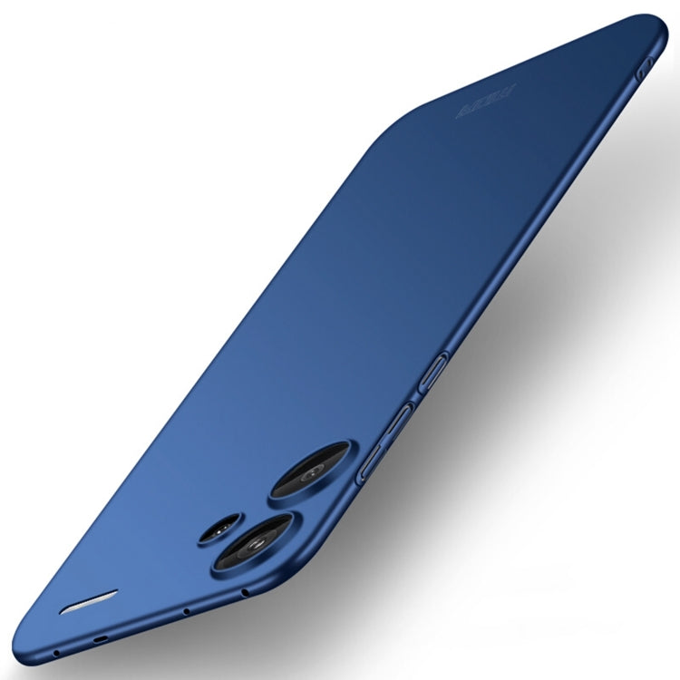 For Redmi Note 13 Pro+ MOFI Micro-Frosted PC Ultra-thin Hard Phone Case(Blue) - Note 13 Pro+ Cases by MOFI | Online Shopping UK | buy2fix
