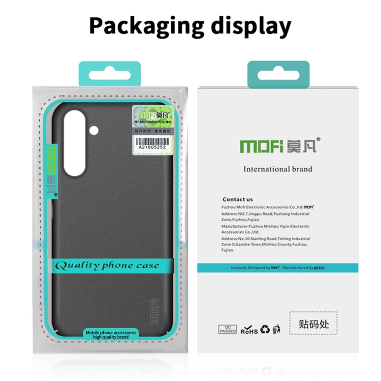 For Samsung Galaxy A35 5G MOFI Fandun Series Frosted PC Ultra-thin All-inclusive Phone Case(Green) - Galaxy Phone Cases by MOFI | Online Shopping UK | buy2fix