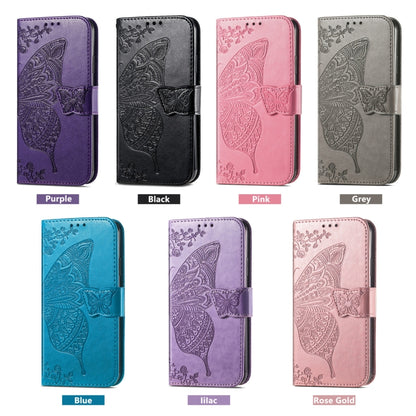 For vivo X100 Butterfly Love Flower Embossed Leather Phone Case(Purple) - X100 Cases by imak | Online Shopping UK | buy2fix