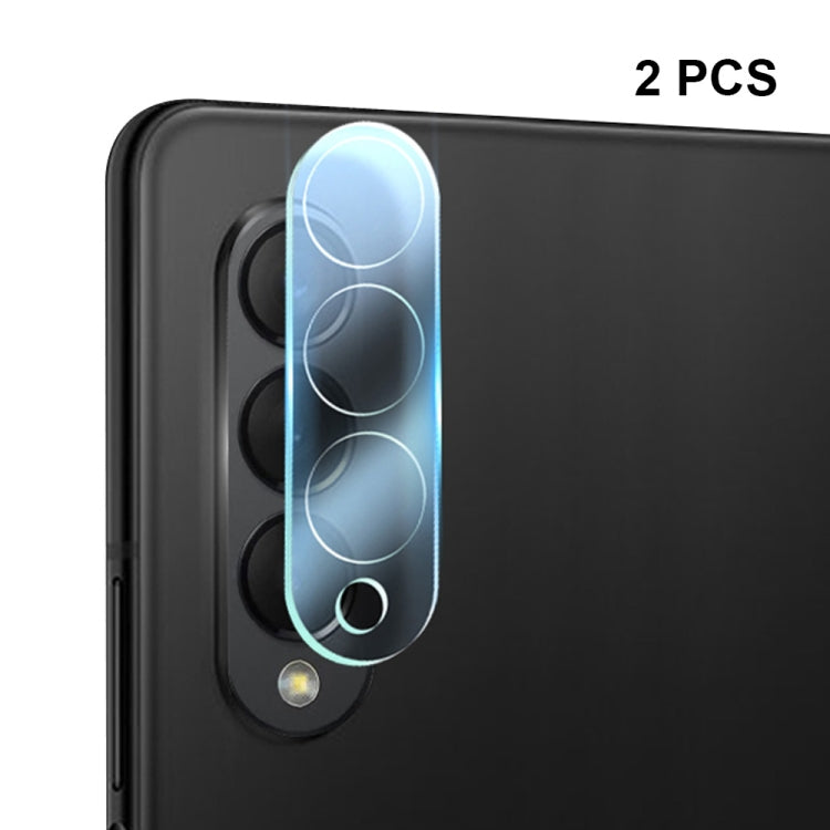 For Samsung Galaxy Z Fold6 2pcs ENKAY Hat-Prince 9H Rear Camera Lens Tempered Glass Film(Transparent) - Galaxy Z Fold6 5G Tempered Glass by ENKAY | Online Shopping UK | buy2fix