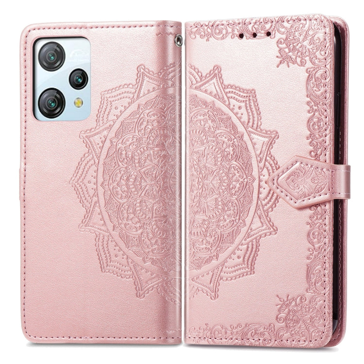 For Blackview A53 Mandala Flower Embossed Leather Phone Case(Rose Gold) - More Brand by buy2fix | Online Shopping UK | buy2fix