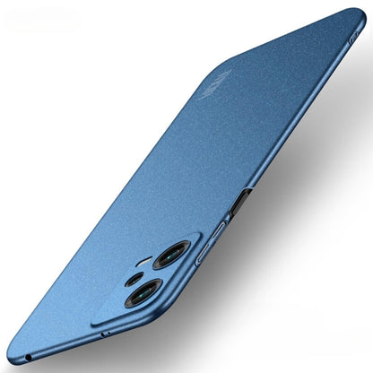 For Xiaomi Redmi Note 12 Global MOFI Fandun Series Frosted PC Ultra-thin All-inclusive Phone Case(Blue) - Xiaomi Cases by MOFI | Online Shopping UK | buy2fix