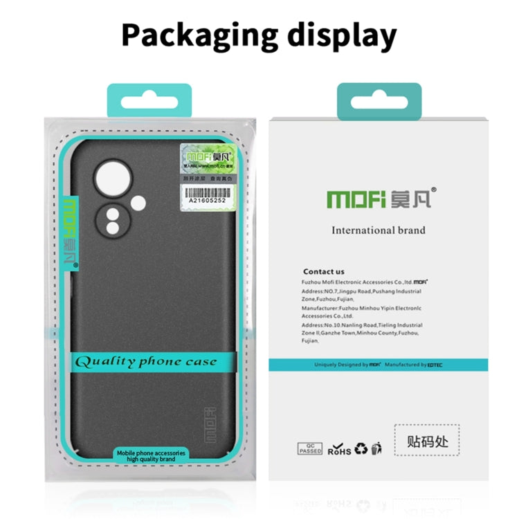 For Xiaomi Redmi Note 12 Global MOFI Fandun Series Frosted PC Ultra-thin All-inclusive Phone Case(Black) - Xiaomi Cases by MOFI | Online Shopping UK | buy2fix