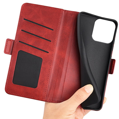 For iPhone 16 Pro Dual-side Magnetic Buckle Horizontal Flip Leather Phone Case(Red) - iPhone 16 Pro Cases by buy2fix | Online Shopping UK | buy2fix