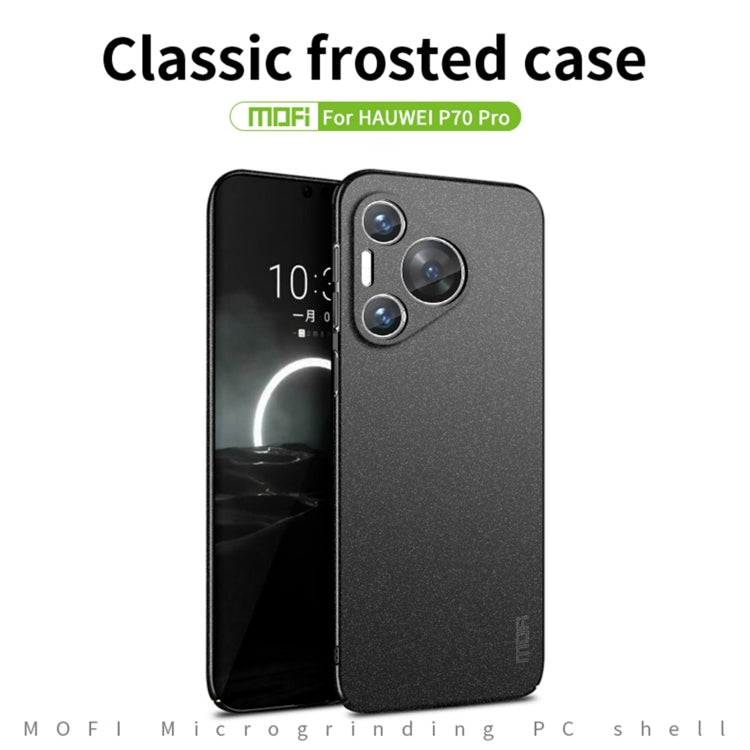 For Huawei P70 Pro MOFI Fandun Series Frosted PC Ultra-thin All-inclusive Phone Case(Gray) - Huawei Cases by MOFI | Online Shopping UK | buy2fix