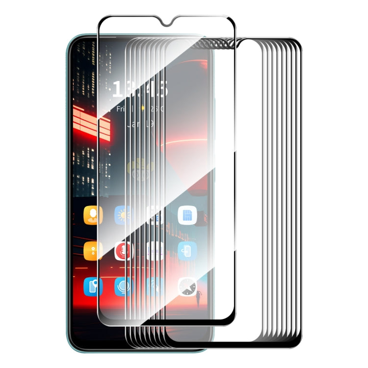 For ZTE Nubia Neo 5G 10pcs ENKAY Hat-Prince Full Glue High Aluminum-silicon Tempered Glass Film - ZTE Tempered Glass by ENKAY | Online Shopping UK | buy2fix