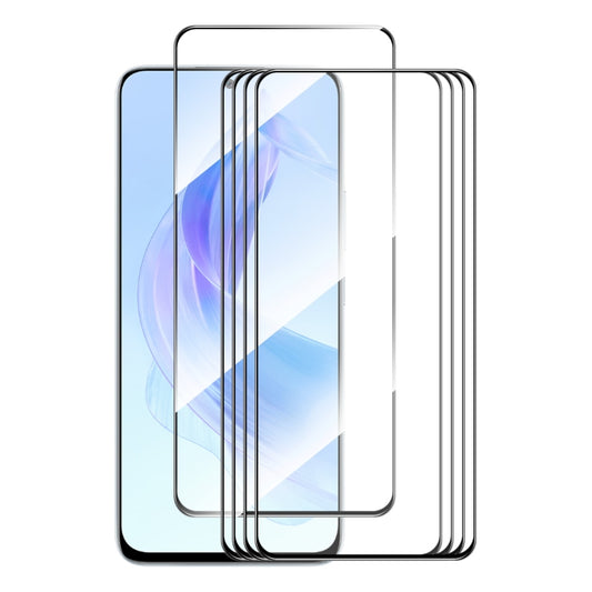 For Honor Play7T Pro / X50i / X40i 5pcs ENKAY Hat-Prince Full Glue High Aluminum-silicon Tempered Glass Film - Honor Tempered Glass by ENKAY | Online Shopping UK | buy2fix