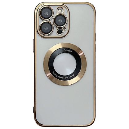 For iPhone 16 Pro Electroplating Magsafe TPU Phone Case(Golden) - iPhone 16 Pro Cases by buy2fix | Online Shopping UK | buy2fix