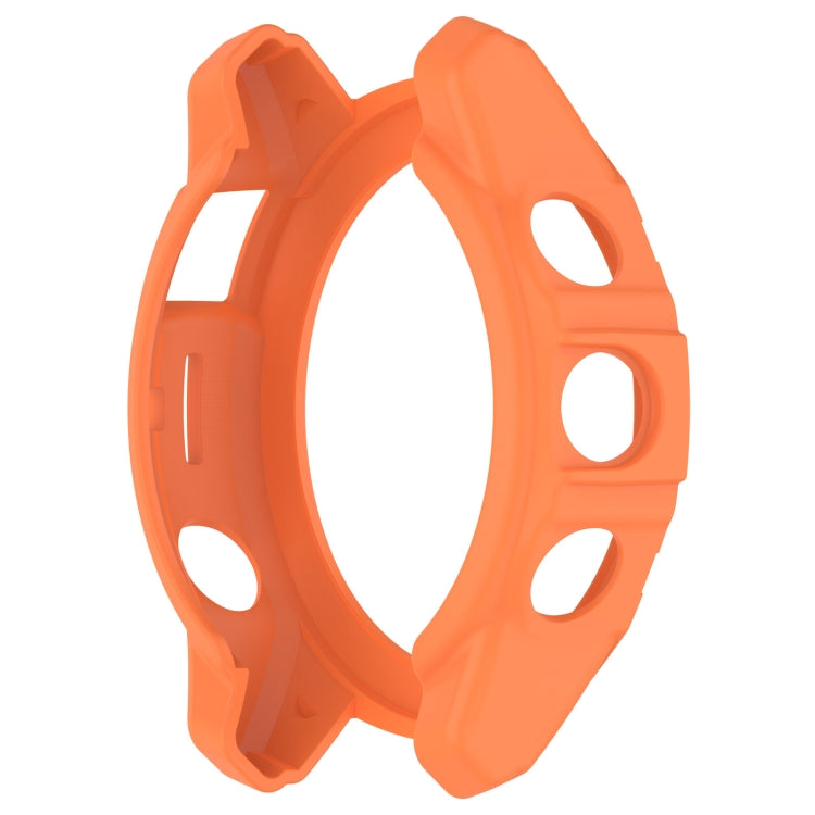 For Garmin Epix Pro / Epix Pro Gen 2 47mm / Fenix 7 / 7 Pro Armored TPU Half Wrapped Watch Protective Case(Orange) - Watch Cases by buy2fix | Online Shopping UK | buy2fix