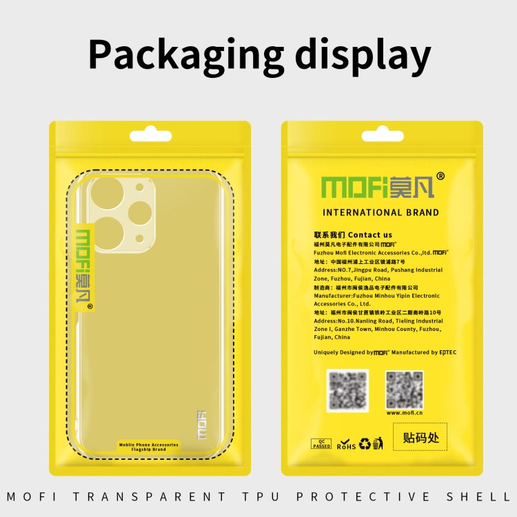 For Xiaomi Redmi 13C MOFI Ming Series Ultra-thin TPU Phone Case(Transparent) - 13C Cases by MOFI | Online Shopping UK | buy2fix