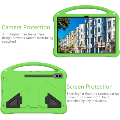 For Samsung Galaxy Tab S9 Ultra EVA Shockproof Tablet Case with Holder(Green) - Galaxy Tab S9 Ultra Cases by buy2fix | Online Shopping UK | buy2fix