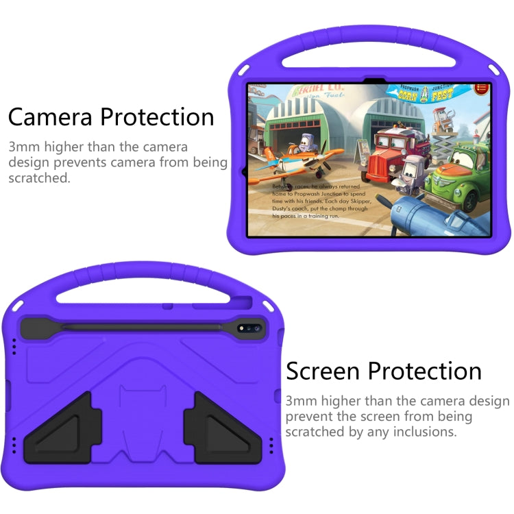 For Samsung Galaxy Tab S10+ 12.4 EVA Shockproof Tablet Case with Holder(Purple) - Tab S10+ Cases by buy2fix | Online Shopping UK | buy2fix