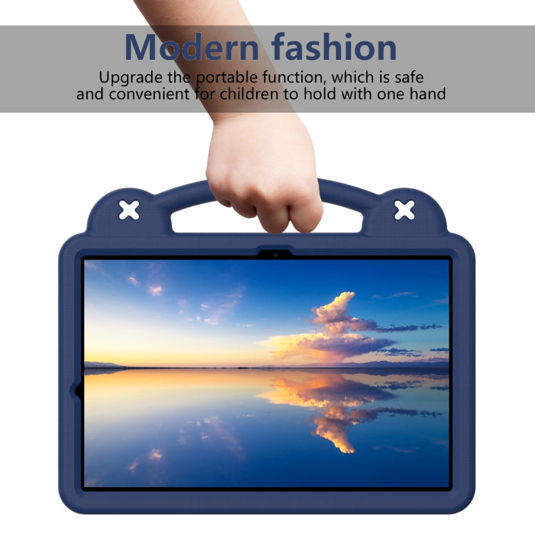 For Samsung Galaxy Tab S10+12.4 X820 Handle Kickstand Children EVA Shockproof Tablet Case(Navy Blue) - Tab S10+ Cases by buy2fix | Online Shopping UK | buy2fix