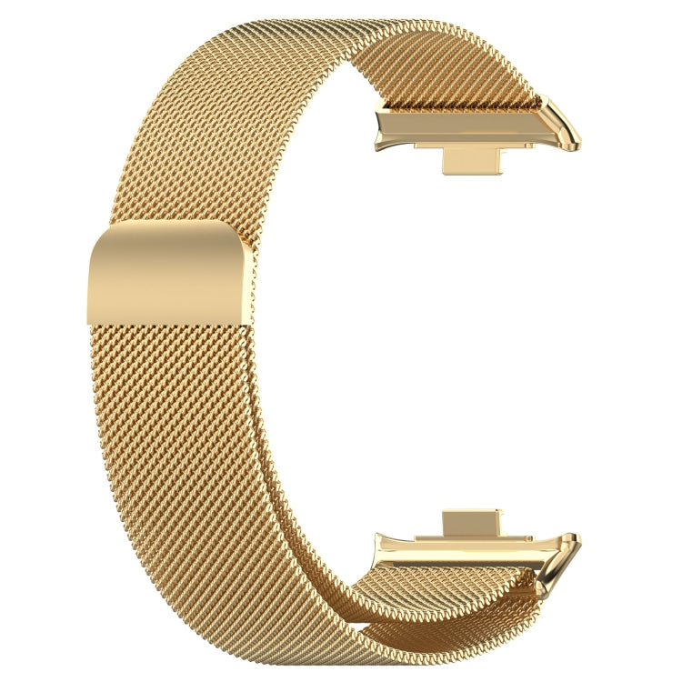 For Xiaomi Mi Band 8 Pro Milan Magnetic Steel Mesh Watch Band(Gold) - Watch Bands by buy2fix | Online Shopping UK | buy2fix