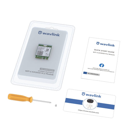 WAVLINK WN675X2M 2.4GHz/5GHz Dual Band WiFi 6 AX3000 M.2 Module BT5.2  Network Card - USB Network Adapter by WAVLINK | Online Shopping UK | buy2fix