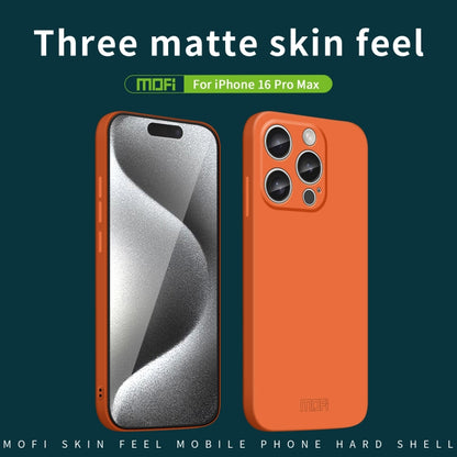 For iPhone 16 Pro Max MOFI Qin Series Skin Feel All-inclusive PC Phone Case(Black) - iPhone 16 Pro Max Cases by MOFI | Online Shopping UK | buy2fix