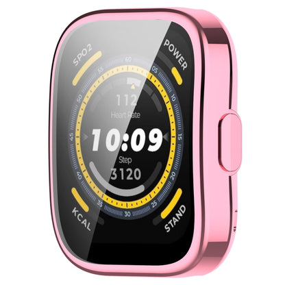 For Amazfit Bip 5 All-Inclusive TPU Protective Case(Pink) - Watch Cases by buy2fix | Online Shopping UK | buy2fix