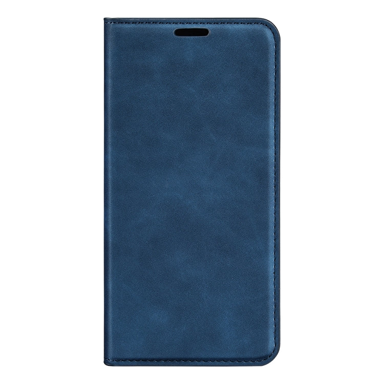 For Xiaomi Redmi K70 Retro-skin Magnetic Suction Leather Phone Case(Dark Blue) - K70 Cases by buy2fix | Online Shopping UK | buy2fix