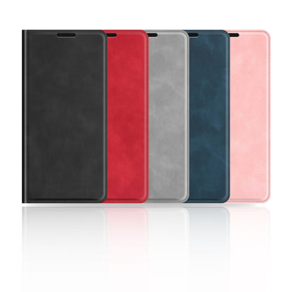 For Xiaomi Redmi 13C Retro-skin Magnetic Suction Leather Phone Case(Red) - 13C Cases by buy2fix | Online Shopping UK | buy2fix