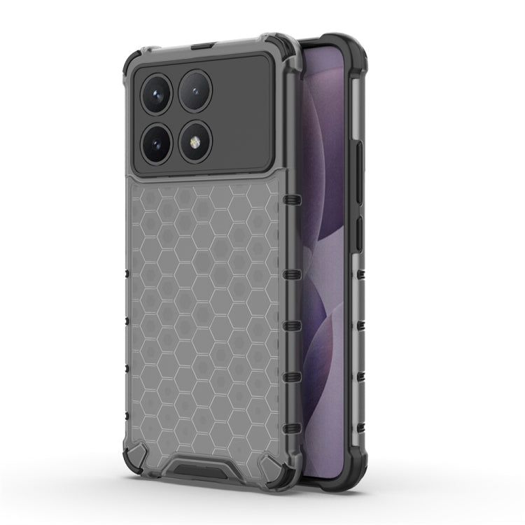 For Xiaomi Poco X6 Pro Shockproof Honeycomb Phone Case(Black) - Xiaomi Cases by buy2fix | Online Shopping UK | buy2fix