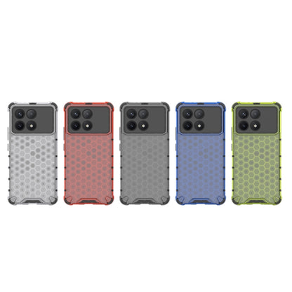 For Xiaomi Poco X6 Pro Shockproof Honeycomb Phone Case(White) - Xiaomi Cases by buy2fix | Online Shopping UK | buy2fix