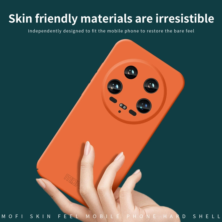 For Xiaomi 14 Ultra MOFI Qin Series Skin Feel All-inclusive PC Phone Case(Orange) - 14 Ultra Cases by MOFI | Online Shopping UK | buy2fix