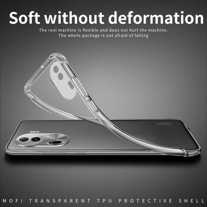 For OPPO Reno11 Pro China MOFI Ming Series Ultra-thin TPU Phone Case(Transparent) - Reno11 Pro Cases by MOFI | Online Shopping UK | buy2fix