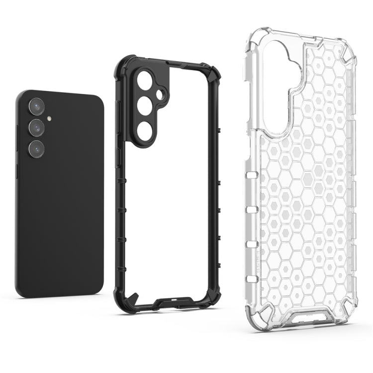 For Samsung Galaxy S23 FE 5G Shockproof Honeycomb Phone Case(Black) - Galaxy S23 FE 5G Cases by buy2fix | Online Shopping UK | buy2fix