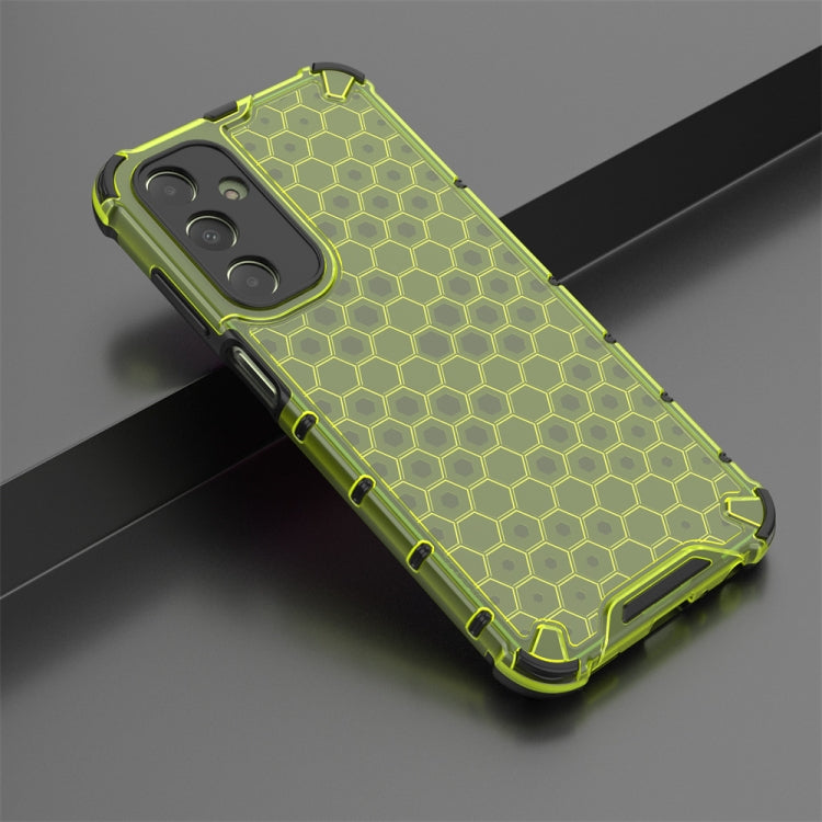 For Samsung Galaxy A25 5G Shockproof Honeycomb Phone Case(Green) - Galaxy Phone Cases by buy2fix | Online Shopping UK | buy2fix