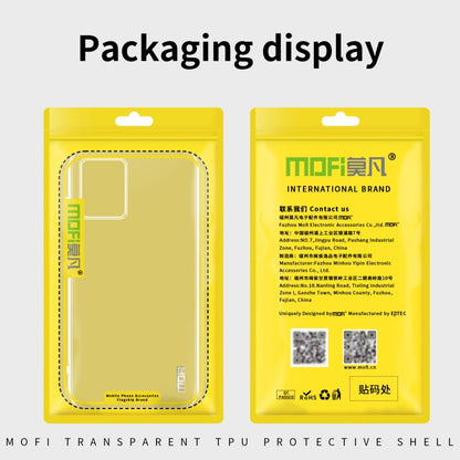 For Motorola Moto G34 MOFI Ming Series Ultra-thin TPU Phone Case(Transparent) - Motorola Cases by MOFI | Online Shopping UK | buy2fix