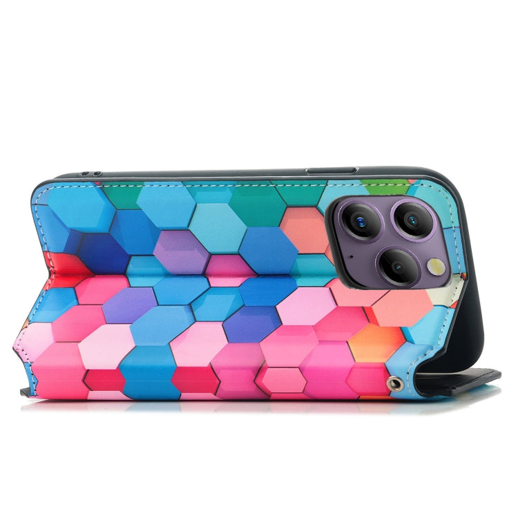 For Blackview  A96 CaseNeo Colorful Magnetic Leather Phone Case(Colorful Cube) - More Brand by buy2fix | Online Shopping UK | buy2fix