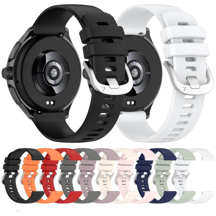 For Xiaomi Watch S3 Glossy Surface Silicone Watch Band(Black) - Watch Bands by buy2fix | Online Shopping UK | buy2fix