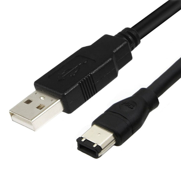 JUNSUNMAY Firewire IEEE 1394 6 Pin Male to USB 2.0 Male Adaptor Convertor Cable Cord, Length:4.5m - USB Cable by JUNSUNMAY | Online Shopping UK | buy2fix