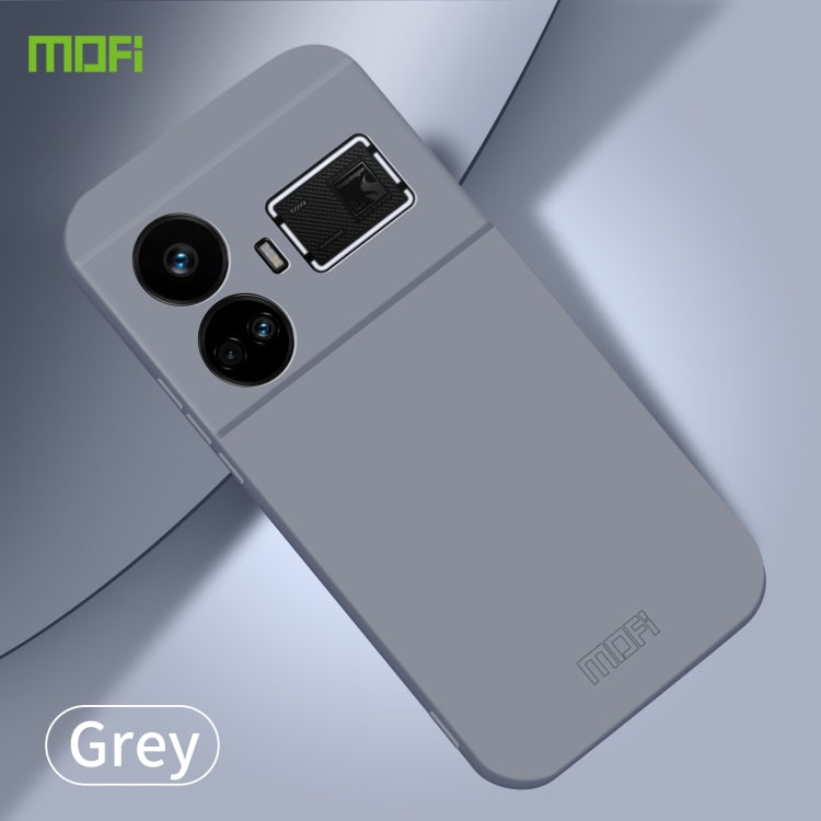 For Realme GT5 MOFI Qin Series Skin Feel All-inclusive PC Phone Case(Gray) - Realme Cases by MOFI | Online Shopping UK | buy2fix