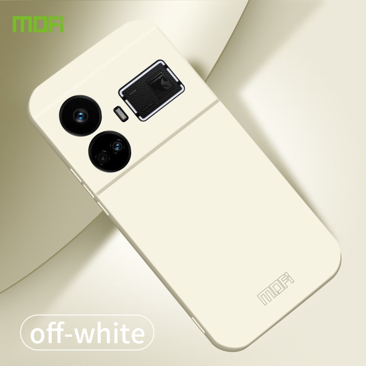 For Realme GT5 MOFI Qin Series Skin Feel All-inclusive PC Phone Case(Beige) - Realme Cases by MOFI | Online Shopping UK | buy2fix