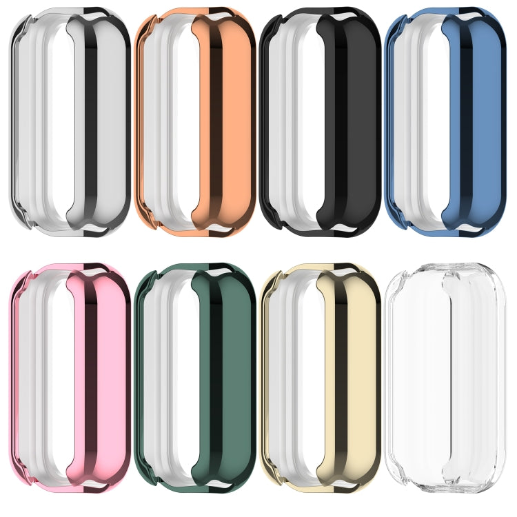 For Xiaomi Smart Band 8 Active Full Package TPU Electroplated Watch Protective Case(Black) - Watch Cases by buy2fix | Online Shopping UK | buy2fix