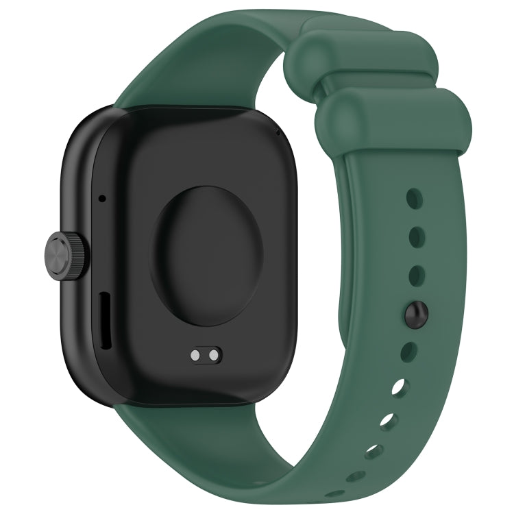 For Redmi Watch 4 Solid Color Liquid Silicone Watch Band(Dark Green) - Watch Bands by buy2fix | Online Shopping UK | buy2fix