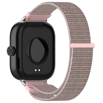 For Xiaomi Mi Band 8 Pro Nylon Loop Metal Connector Watch Band(Pink) - Watch Bands by buy2fix | Online Shopping UK | buy2fix