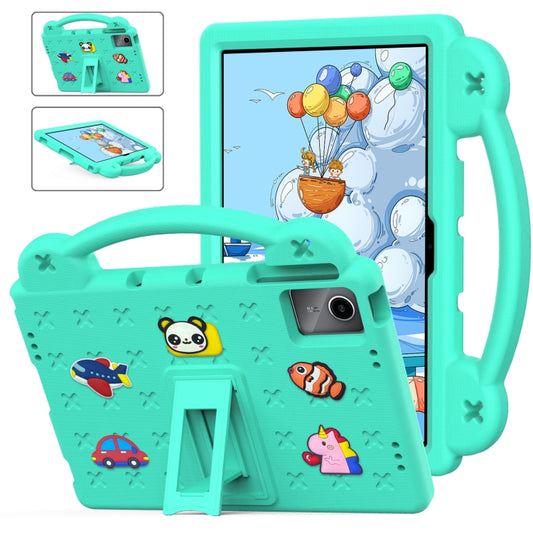 For Lenovo Tab M11 / Xiaoxin Pad 2024 Handle Kickstand Children EVA Shockproof Tablet Case(Mint Green) - Lenovo by buy2fix | Online Shopping UK | buy2fix