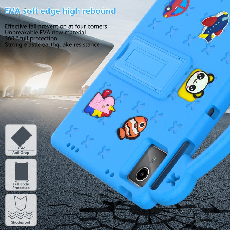 For Huawei MatePad SE 11 2024 Handle Kickstand Children EVA Shockproof Tablet Case(Sky Blue) - Huawei by buy2fix | Online Shopping UK | buy2fix