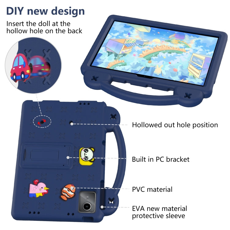 For Huawei MatePad SE 11 2024 Handle Kickstand Children EVA Shockproof Tablet Case(Navy Blue) - Huawei by buy2fix | Online Shopping UK | buy2fix