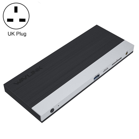 WAVLINK WL-UMD01 USB3.0 Splitter Docking Station Gigabit Ethernet / DP / HD Cable Converter(UK Plug) - USB 3.0 HUB by WAVLINK | Online Shopping UK | buy2fix