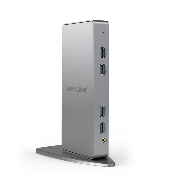 WAVLINK WL-UG39DK7 USB3.0 Hub Adapter Multi-Screen Graphics Card Universal Docking Station, Plug:UK Plug - USB HUB by WAVLINK | Online Shopping UK | buy2fix