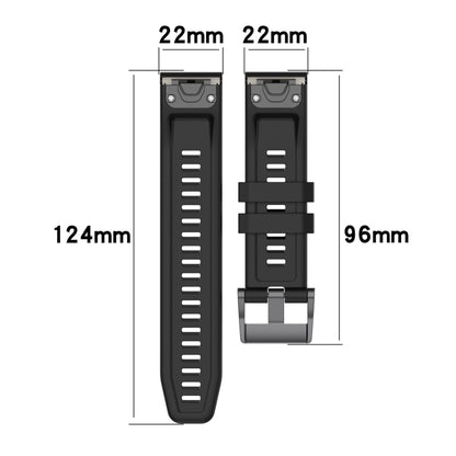 For Garmin Forerunner 965 / 955 / 945 / 935 Solid Color Black Buckle Silicone Quick Release Watch Band(Sky Blue) - Watch Bands by buy2fix | Online Shopping UK | buy2fix