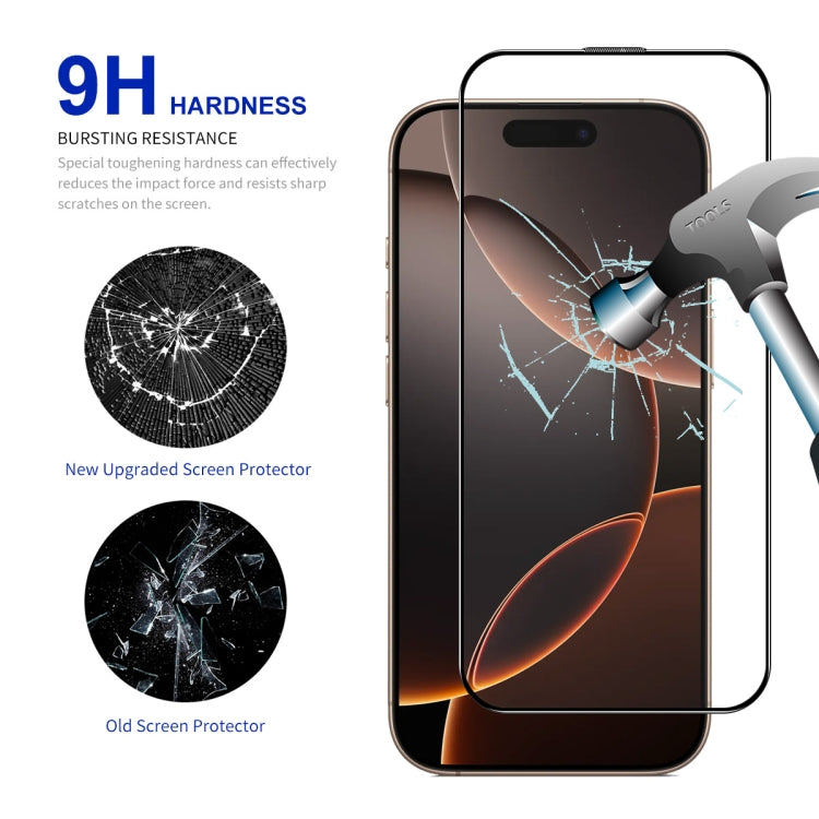 For iPhone 16 Pro Max ENKAY Easy Install High Alumina Silicon Full Glass Film - iPhone 16 Pro Max Tempered Glass by ENKAY | Online Shopping UK | buy2fix