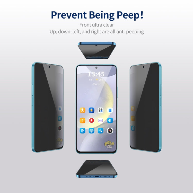 For Samsung Galaxy S24 5G 5pcs ENKAY Hat-Prince 360 Degree Anti-peeping Privacy Full Screen Tempered Glass Film - Galaxy S24 5G Tempered Glass by ENKAY | Online Shopping UK | buy2fix
