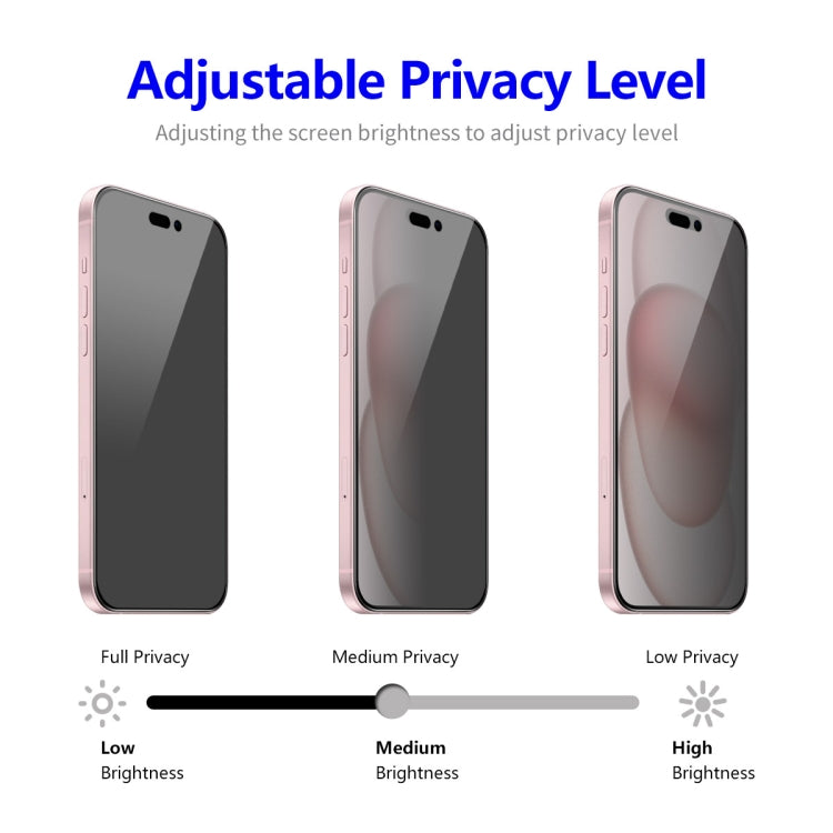 For iPhone 15 Plus ENKAY Easy Install Anti-peeping Privacy Full Screen Tempered Glass Film - iPhone 15 Plus Tempered Glass by ENKAY | Online Shopping UK | buy2fix